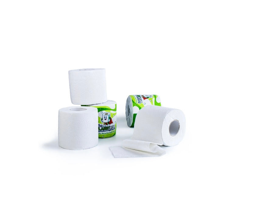 The Planet Roll: milieuvriendelijk 100% gerecycled toiletpapier | Zacht, biologisch afbreekbaar en plasticvrij